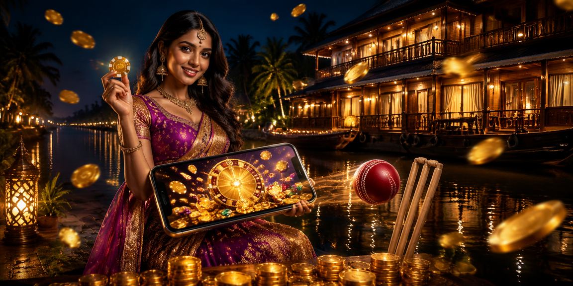 Kerala cricket betting scene with players engaged